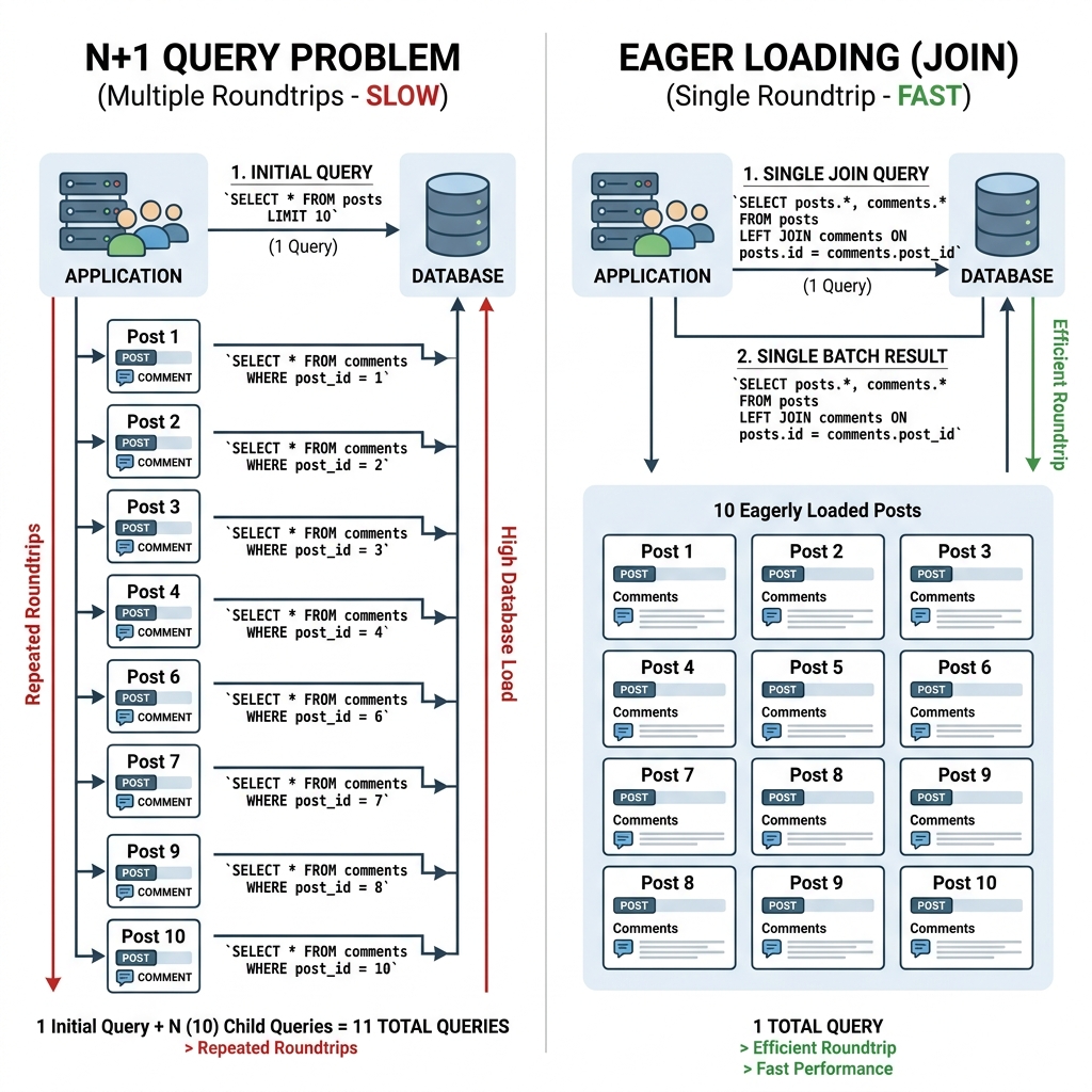 ปัญหา N+1 Query และการแก้ไข