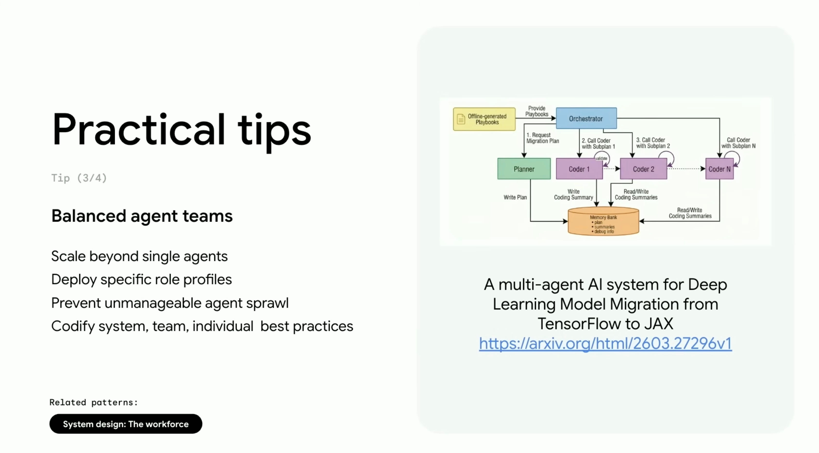 Multi-agent architecture for migration