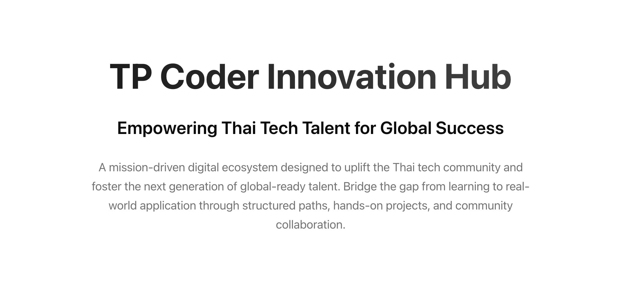 TP Coder Innovation Hub
